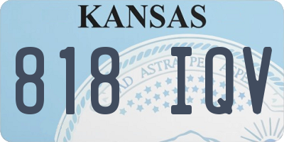 KS license plate 818IQV