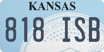 KS license plate 818ISB