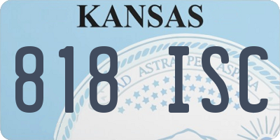 KS license plate 818ISC