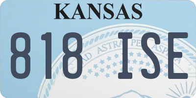 KS license plate 818ISE