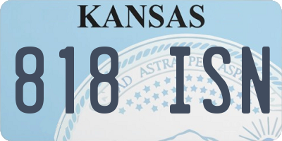 KS license plate 818ISN
