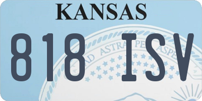 KS license plate 818ISV
