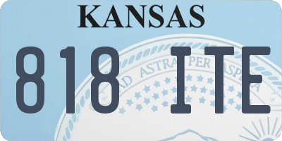KS license plate 818ITE