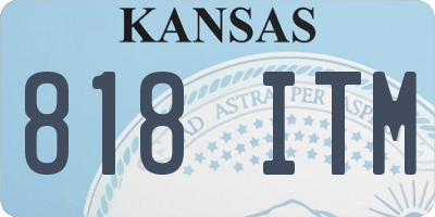 KS license plate 818ITM