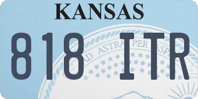 KS license plate 818ITR