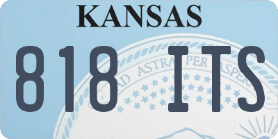 KS license plate 818ITS
