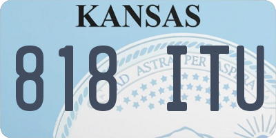 KS license plate 818ITU