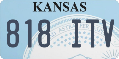 KS license plate 818ITV