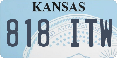 KS license plate 818ITW