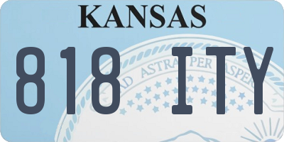 KS license plate 818ITY