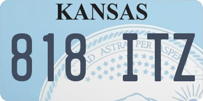 KS license plate 818ITZ