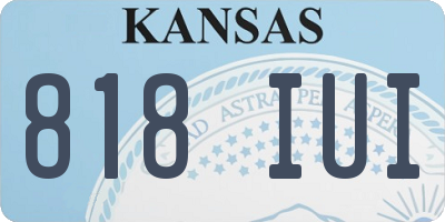 KS license plate 818IUI