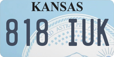 KS license plate 818IUK