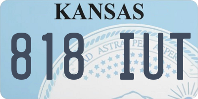 KS license plate 818IUT