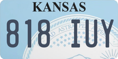 KS license plate 818IUY