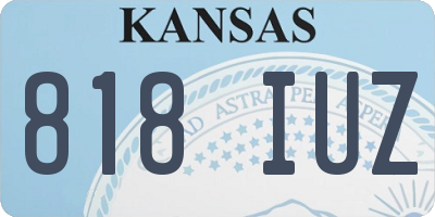 KS license plate 818IUZ