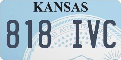 KS license plate 818IVC