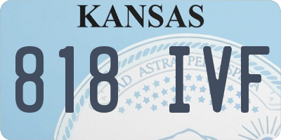 KS license plate 818IVF
