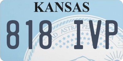 KS license plate 818IVP