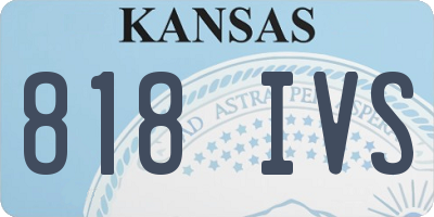 KS license plate 818IVS