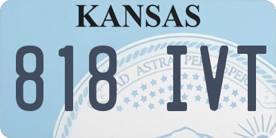 KS license plate 818IVT
