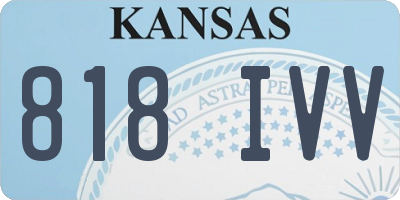 KS license plate 818IVV