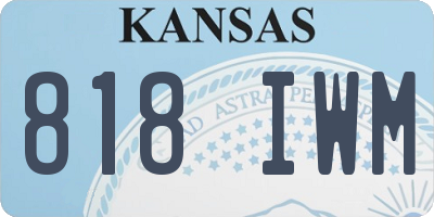 KS license plate 818IWM