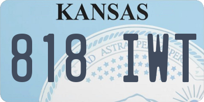 KS license plate 818IWT