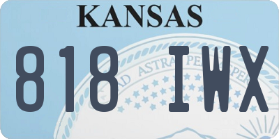 KS license plate 818IWX
