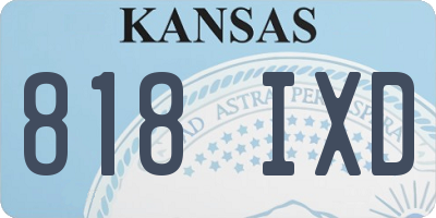 KS license plate 818IXD