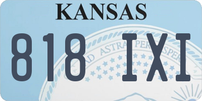 KS license plate 818IXI