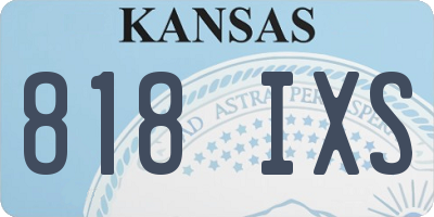 KS license plate 818IXS