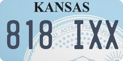 KS license plate 818IXX