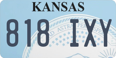KS license plate 818IXY