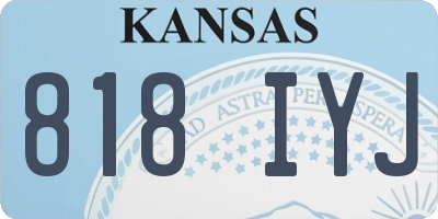 KS license plate 818IYJ