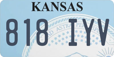 KS license plate 818IYV