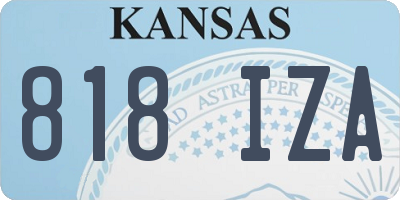 KS license plate 818IZA