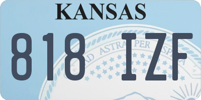 KS license plate 818IZF