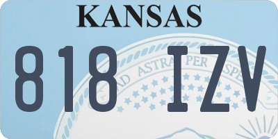 KS license plate 818IZV