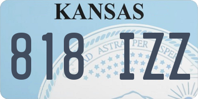 KS license plate 818IZZ
