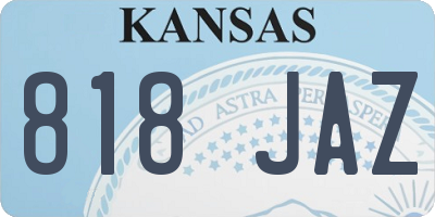 KS license plate 818JAZ