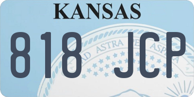 KS license plate 818JCP