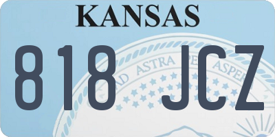 KS license plate 818JCZ