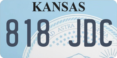 KS license plate 818JDC