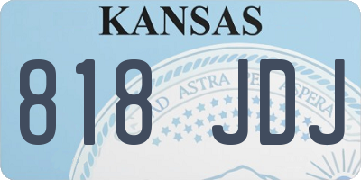 KS license plate 818JDJ