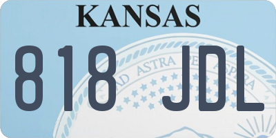 KS license plate 818JDL