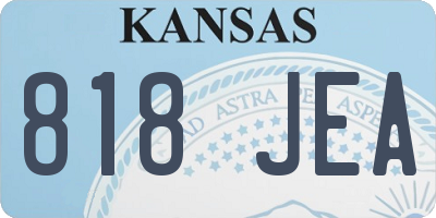 KS license plate 818JEA