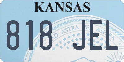 KS license plate 818JEL