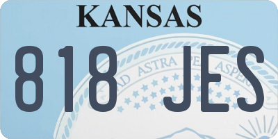 KS license plate 818JES