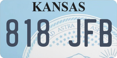 KS license plate 818JFB